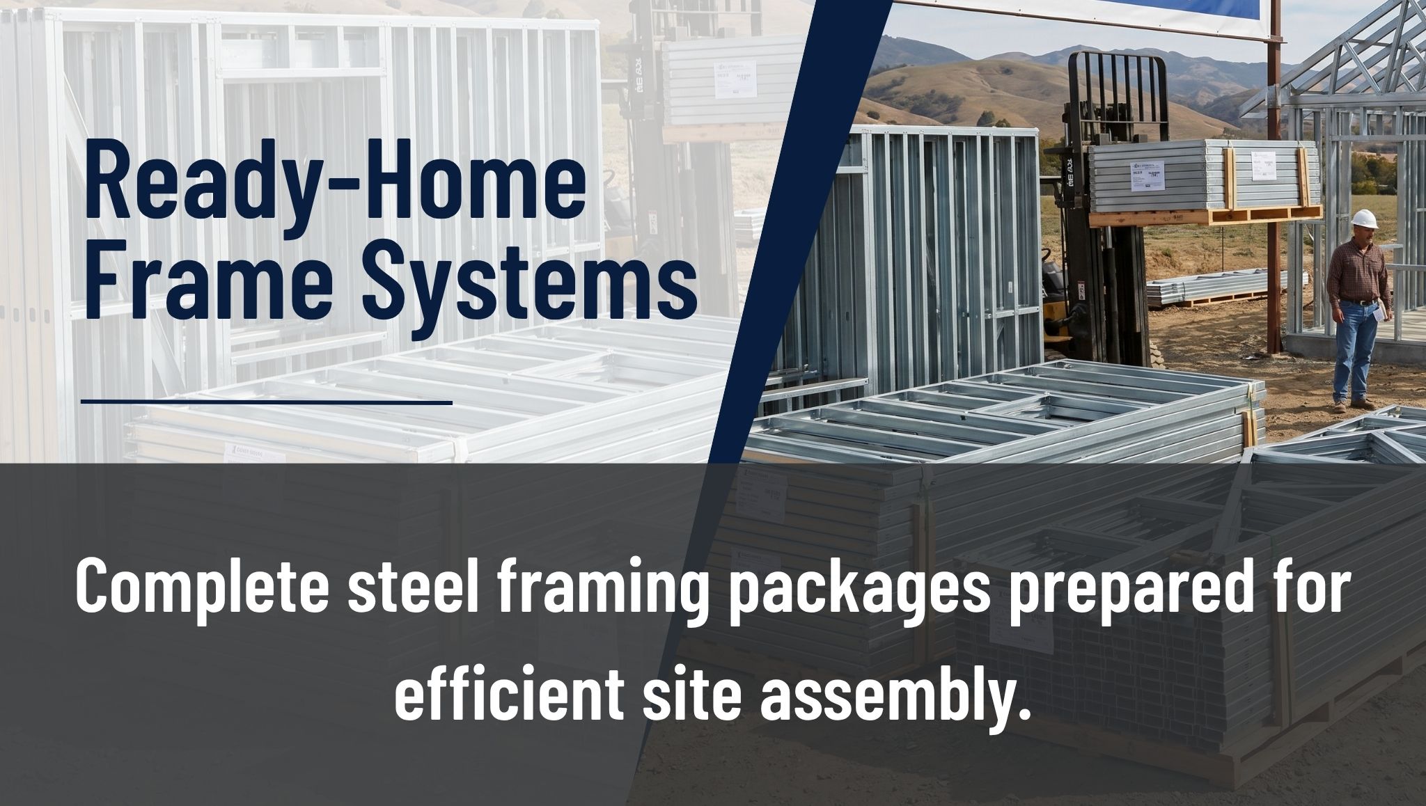 Metal track and stud assembly for residential project