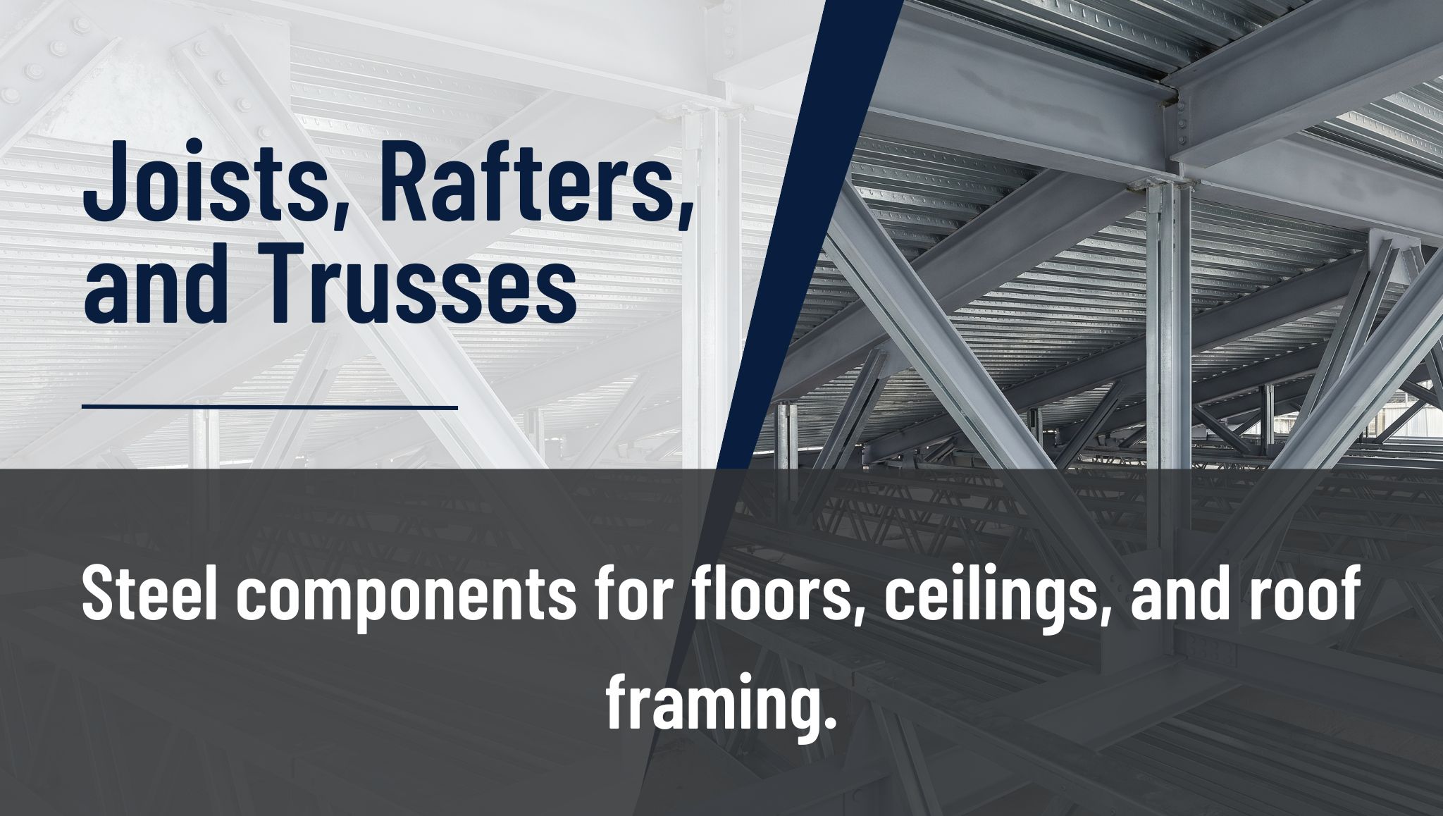 Steel joist and floor framing package